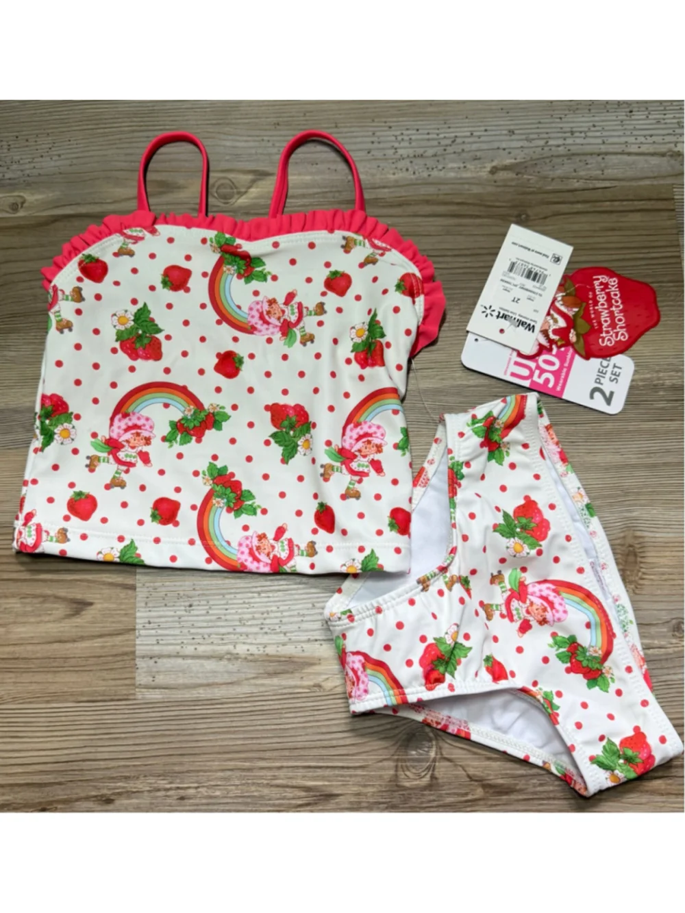 Girls Strawberry Shortcake Bikini Swimsuit 2T